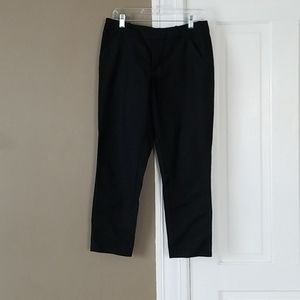 Black Cotton Dress Pants